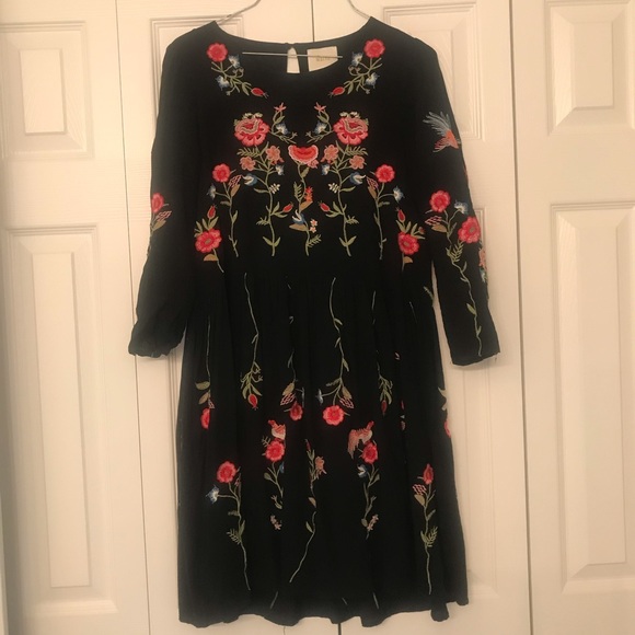 Anthropogie Allison embroidered Dress X-Small - Picture 2 of 5
